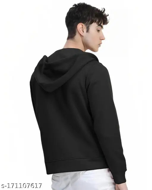 AZY Fabrics Men's Printed Black Sweatshirts